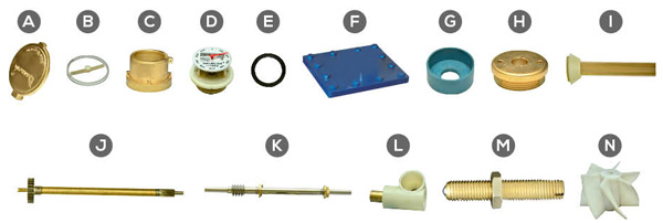 Interchangeable Type Removable Mechanism Water Meter